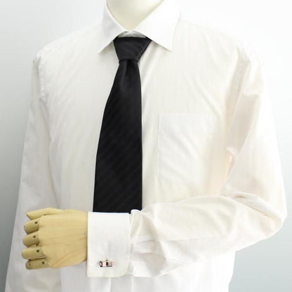 【Duncan Walton Luxury】Ryle・スワロフスキー・ピンク×レッドのカフス(カフリンクス/カフスボタン)