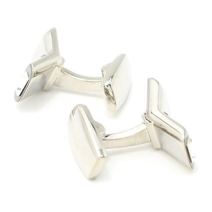 【Duncan Walton Luxury】Ryle・スワロフスキー・クリスタル×シルバーナイトのカフス(カフリンクス/カフスボタン)