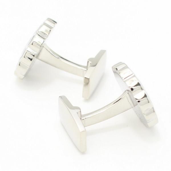 【Duncan Walton Luxury】Appleton・グレー×グリーン・フラワーのカフス(カフリンクス/カフスボタン)