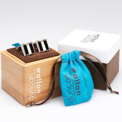 【Duncan Walton Luxury】Vane・ピンク×イエロー・ハニカムのカフス(カフリンクス/カフスボタン)