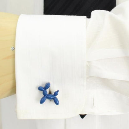 バルーンドック・ブルーのカフス(カフリンクス/カフスボタン)