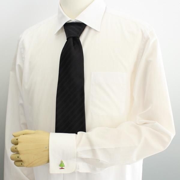 カラフルなクリスマスツリーのカフス(カフリンクス/カフスボタン)