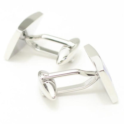 ブルーグラデーションの爽やかカフス(カフリンクス/カフスボタン)