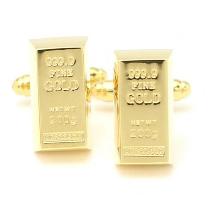 なんちゃって金の延べ棒のカフス(カフリンクス/カフスボタン)