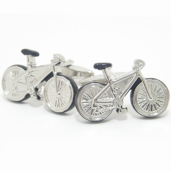 全2色・心地良い風に吹かれながら走りたい自転車のカフス(カフリンクス/カフスボタン)