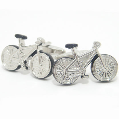 全2色・心地良い風に吹かれながら走りたい自転車のカフス(カフリンクス/カフスボタン)