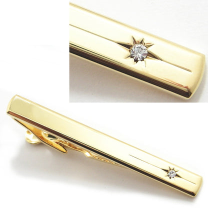 Tie pin with stones available in 7 colors for a stylish look in any setting