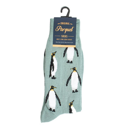 グレー ペンギン 皇帝ペンギン ユニーク 面白 おもしろ コミック 靴下 メンズ ソックス メンズソックス